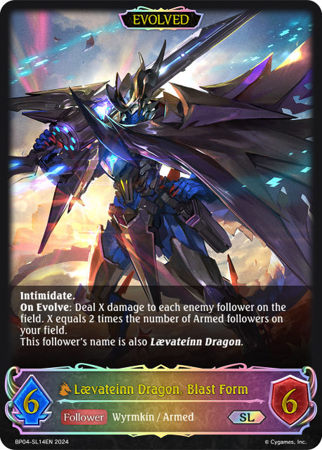 Lævateinn Dragon, Blast Form (Evolved)