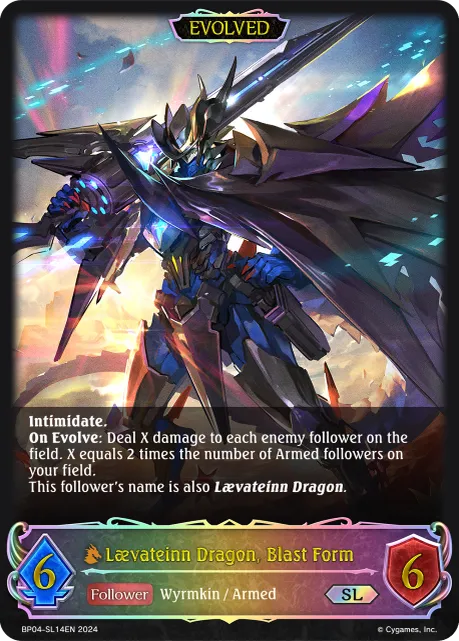 Lævateinn Dragon, Blast Form (Evolved)