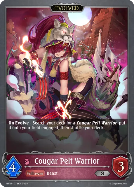 Cougar Pelt Warrior (Evolved)