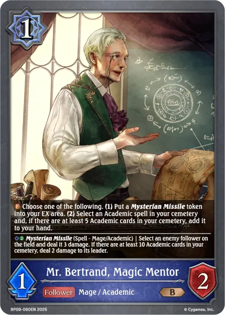 Mr. Bertrand, Magic Mentor