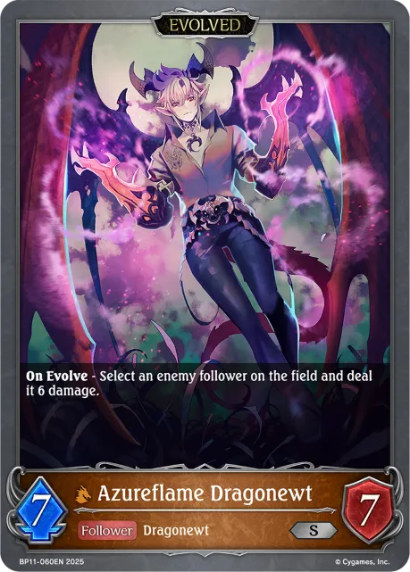 Azureflame Dragonewt (Evolved)