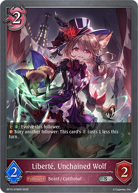 Liberté, Unchained Wolf