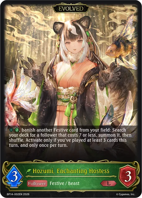 Hozumi, Enchanting Hostess (Evolved)