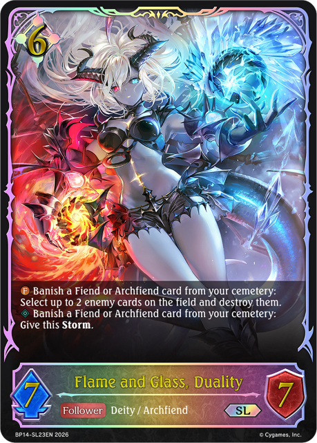 Flame and Glass, Duality
