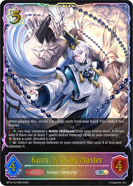 Kuon, Wuxing Master