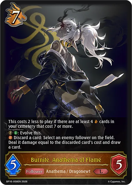 Burnite, Anathema of Flame