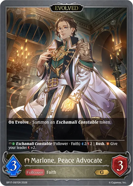 Marlone, Peace Advocate (Evolved)