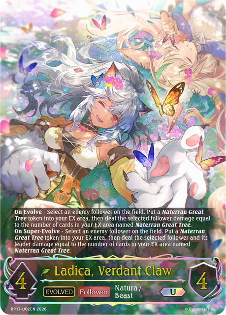 Ladica, Verdant Claw (Evolved)