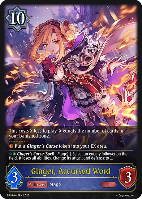 Ginger, Accursed Word