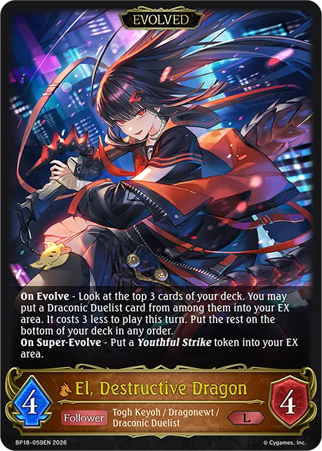 El, Destructive Dragon (Evolved)