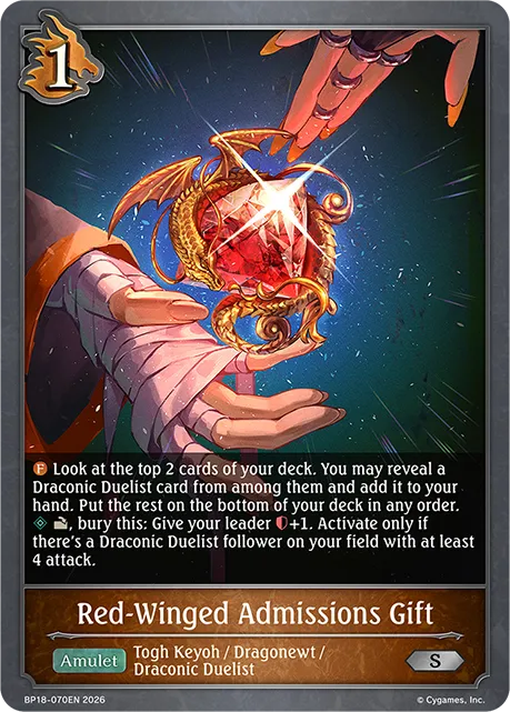 Red-Winged Admissions Gift