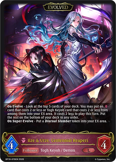 Ilze & Urze, Centennial Reapers (Evolved)