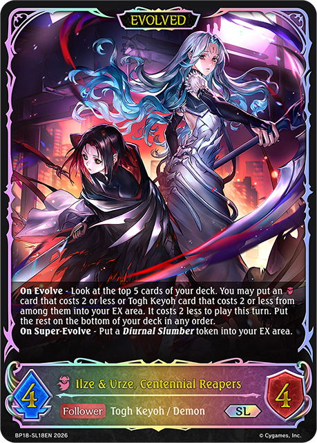 Ilze & Urze, Centennial Reapers (Evolved)
