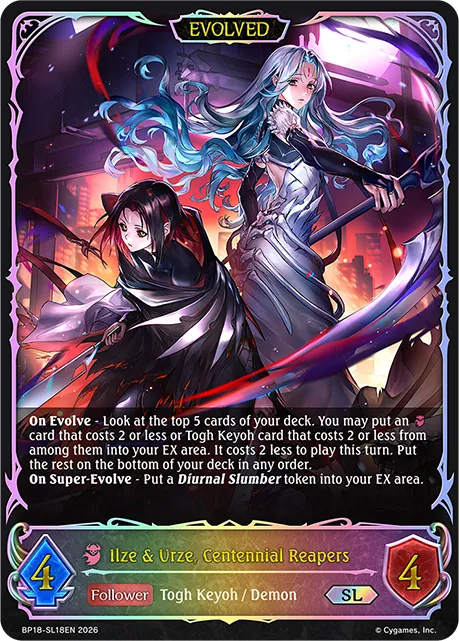 Ilze & Urze, Centennial Reapers (Evolved)