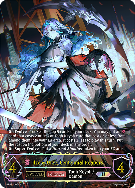 Ilze & Urze, Centennial Reapers (Evolved)