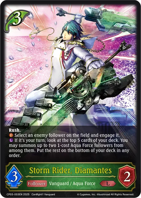 Storm Rider, Diamantes