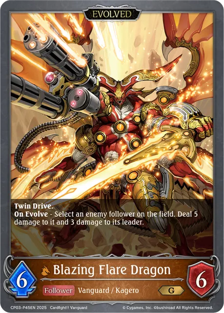 Blazing Flare Dragon (Evolved)