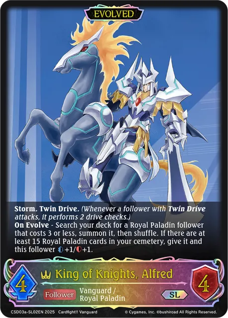 King of Knights, Alfred (Evolved)