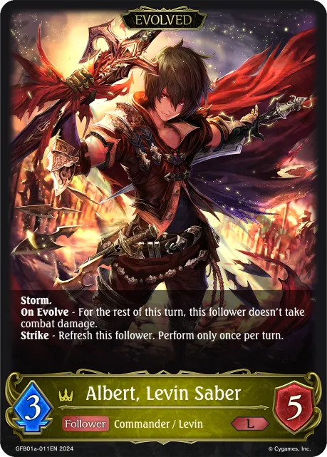 Albert, Levin Saber (Evolved)