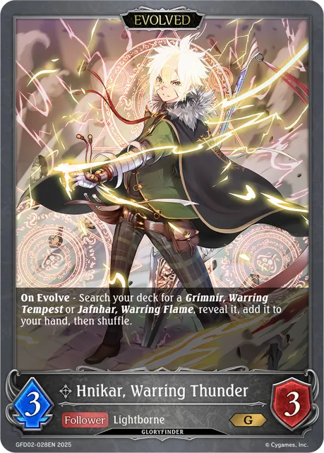 Hnikar, Warring Thunder (Evolved)