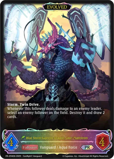 Blue Storm Supreme Dragon, Glory Maelstrom (Evolved)