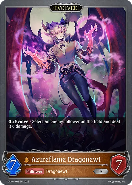 Azureflame Dragonewt (Evolved)